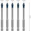 Dachziegel-Bohrer-Set 'EXPERT HEX-9 HardCeramic' Ø 6 mm 5-teilig