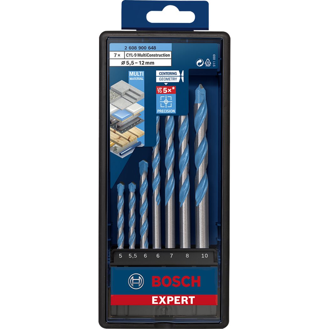 Bohrer-Set 'EXPERT MultiConstruction CYL-9' Ø 5-10 mm 7-teilig