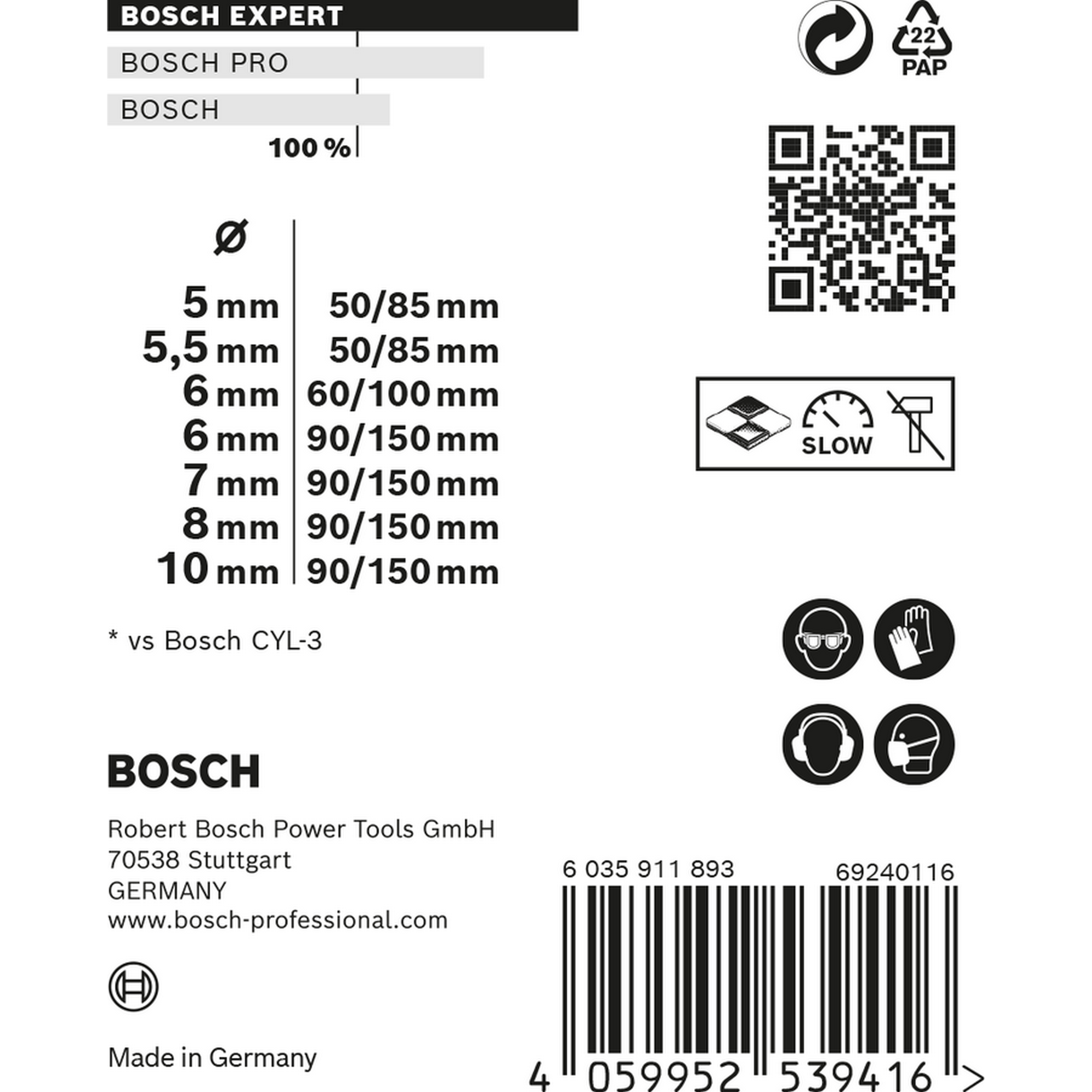 Bohrer-Set 'EXPERT MultiConstruction CYL-9' Ø 5-10 mm 7-teilig