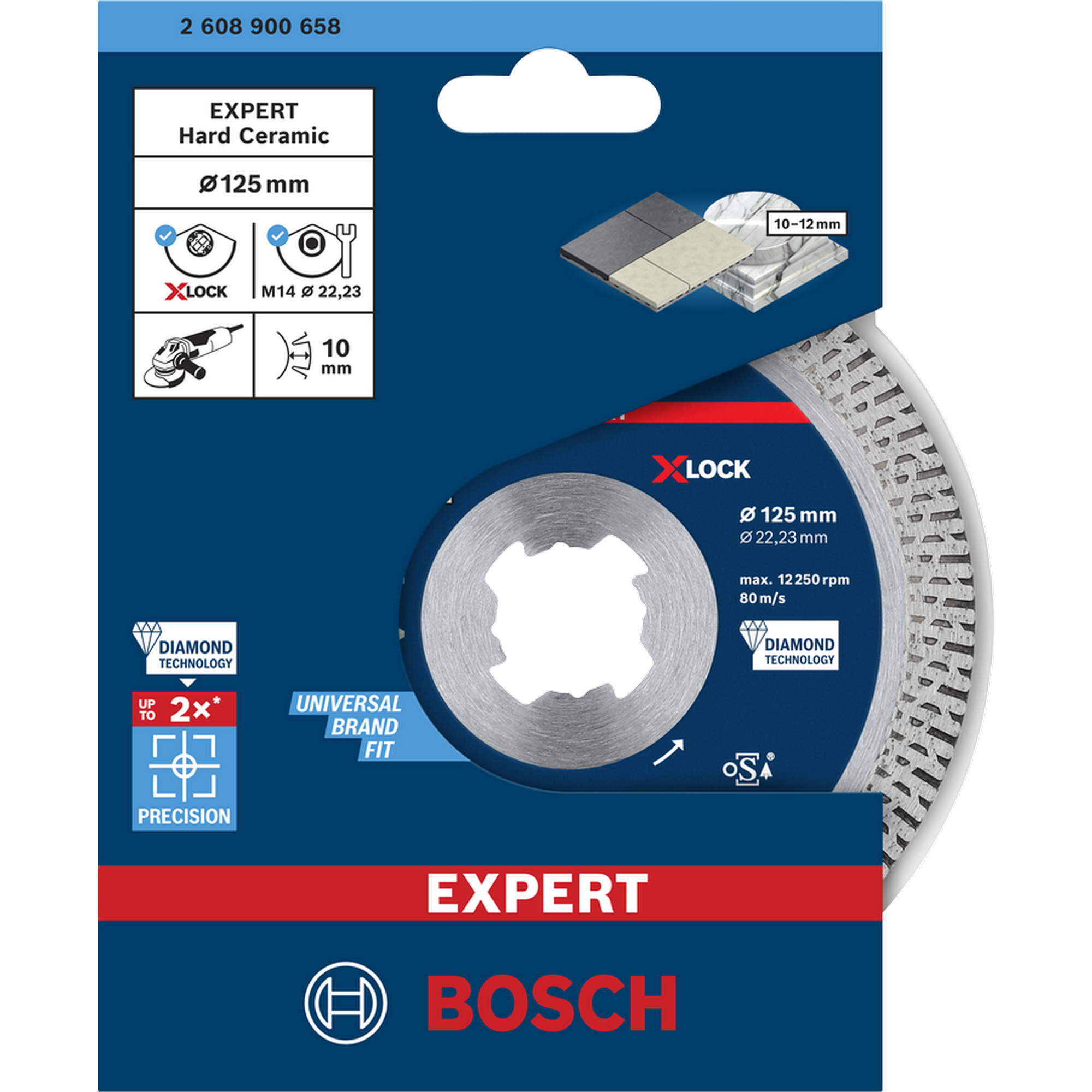 Diamanttrennscheibe 'EXPERT HardCeramic X-LOCK' Ø 125 mm