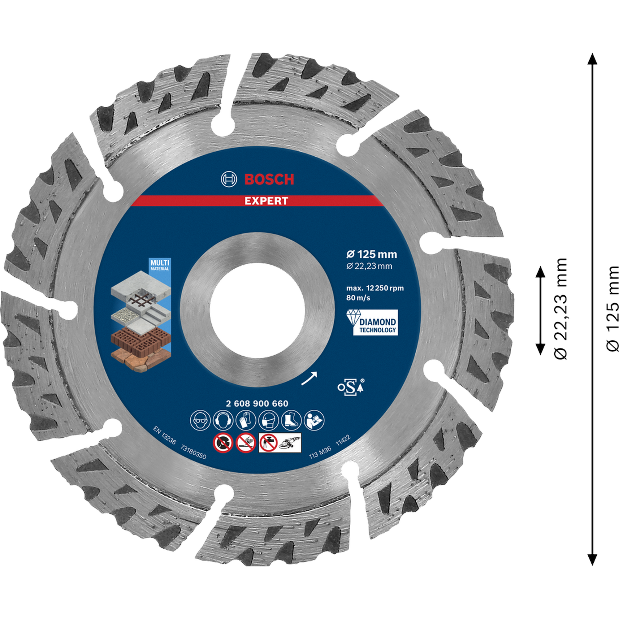 Diamanttrennscheibe 'EXPERT MultiMaterial' Ø 125 mm