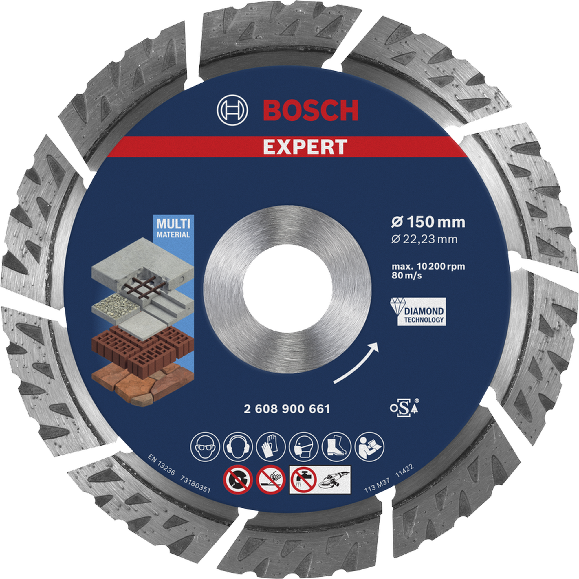 Diamanttrennscheibe 'EXPERT MultiMateria'l Ø 150 mm