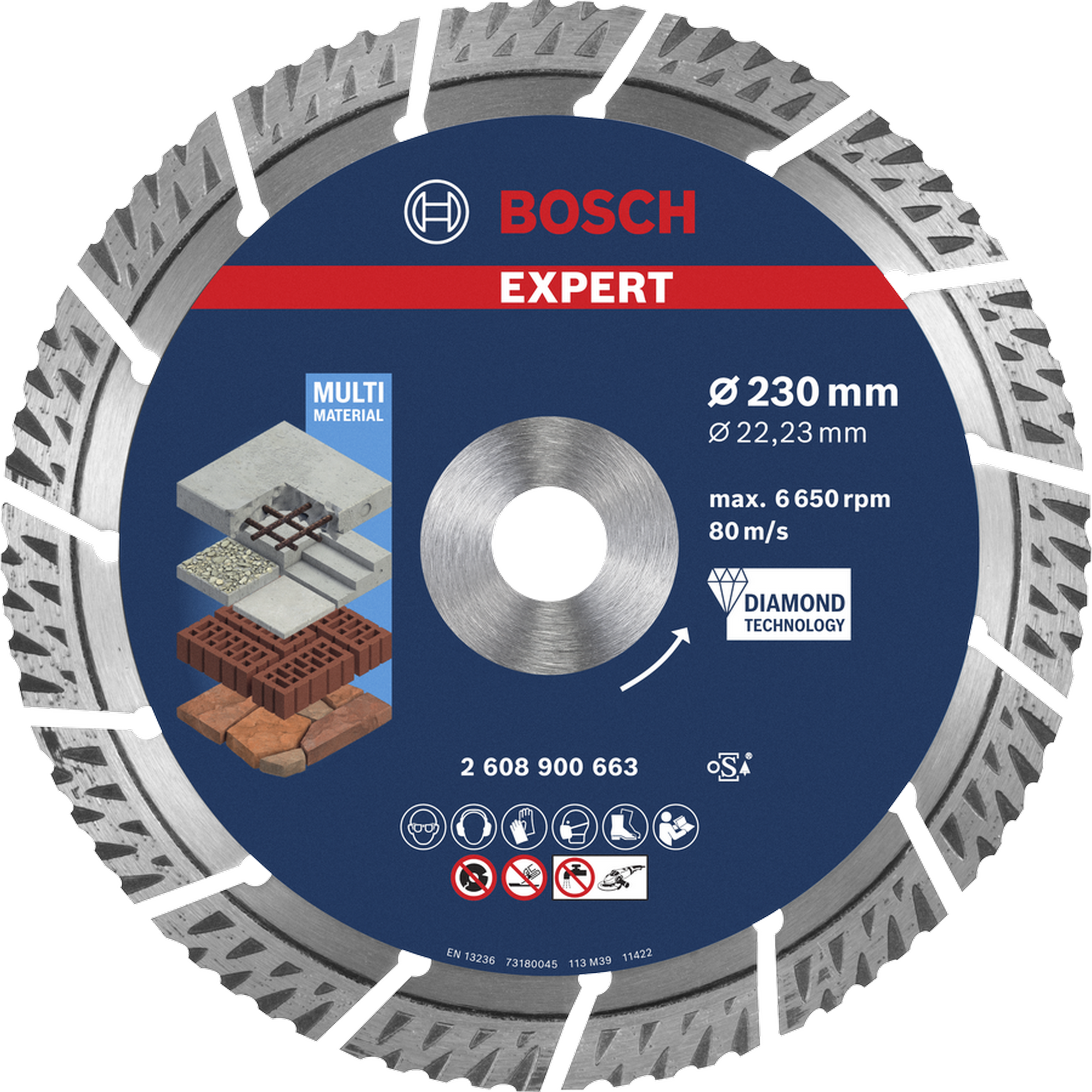 Diamanttrennscheibe 'EXPERT MultiMateria'l Ø 230 mm