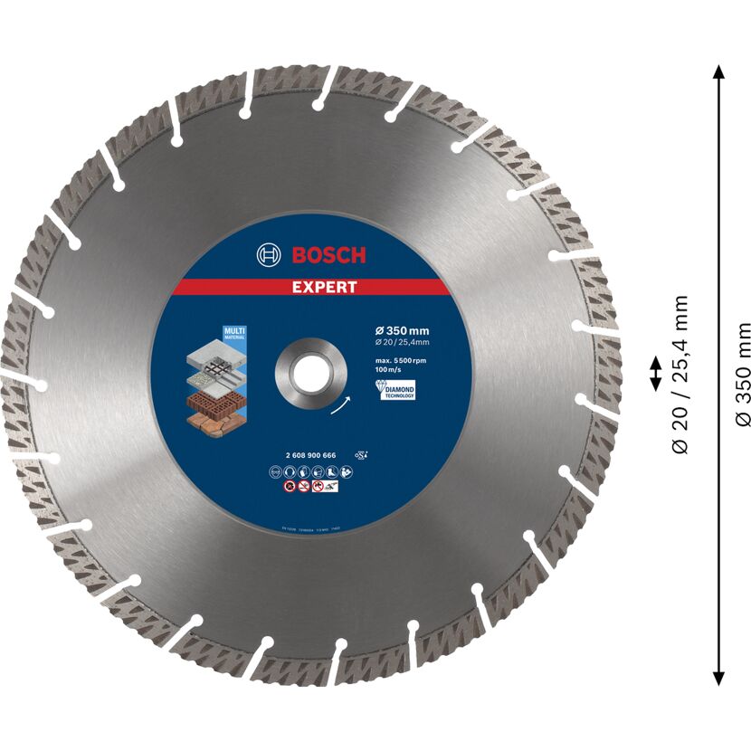 Diamanttrennscheibe 'EXPERT MultiMateria'l Ø 350 mm