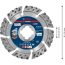 Diamanttrennscheibe 'EXPERT MultiMaterial X-LOCK' Ø 115 mm
