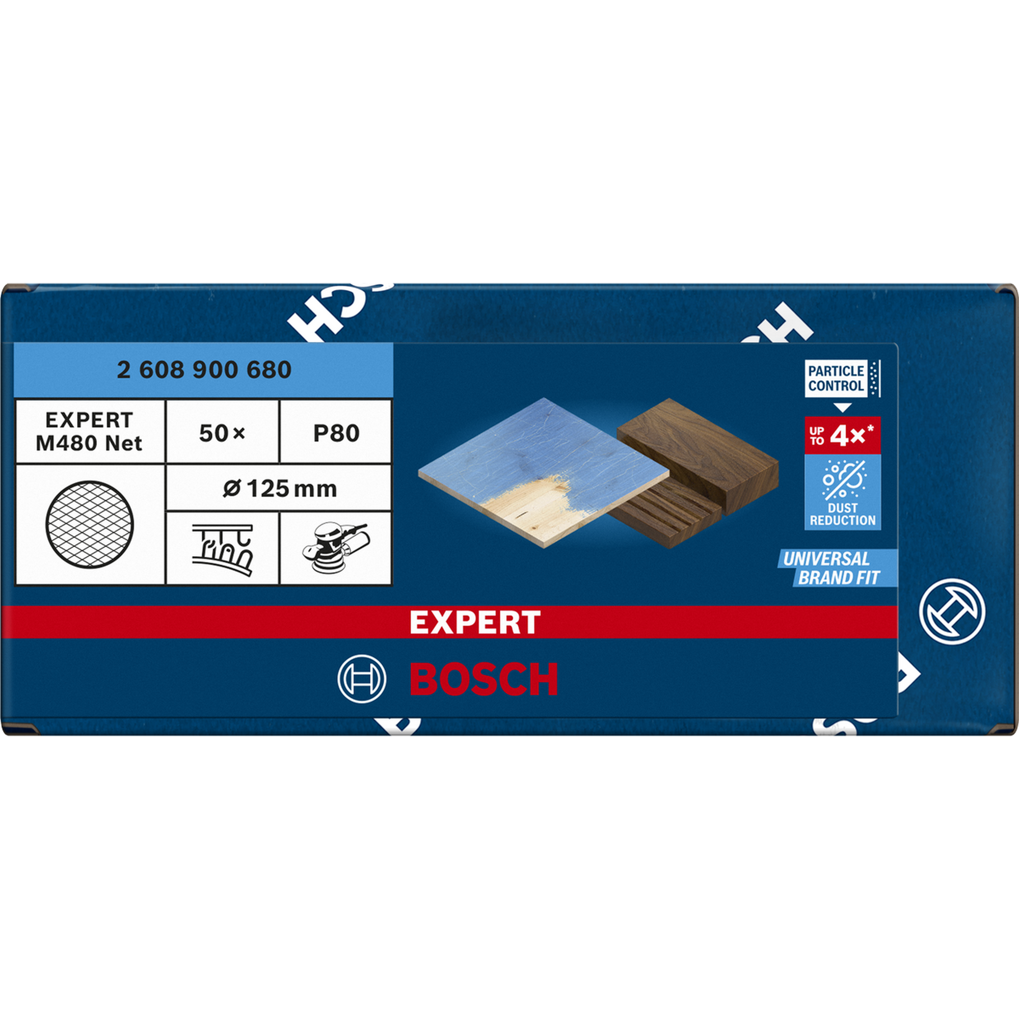 Exzenterschleifnetz 'Expert M480' Klett Ø 125 mm G 80, 50-teilig