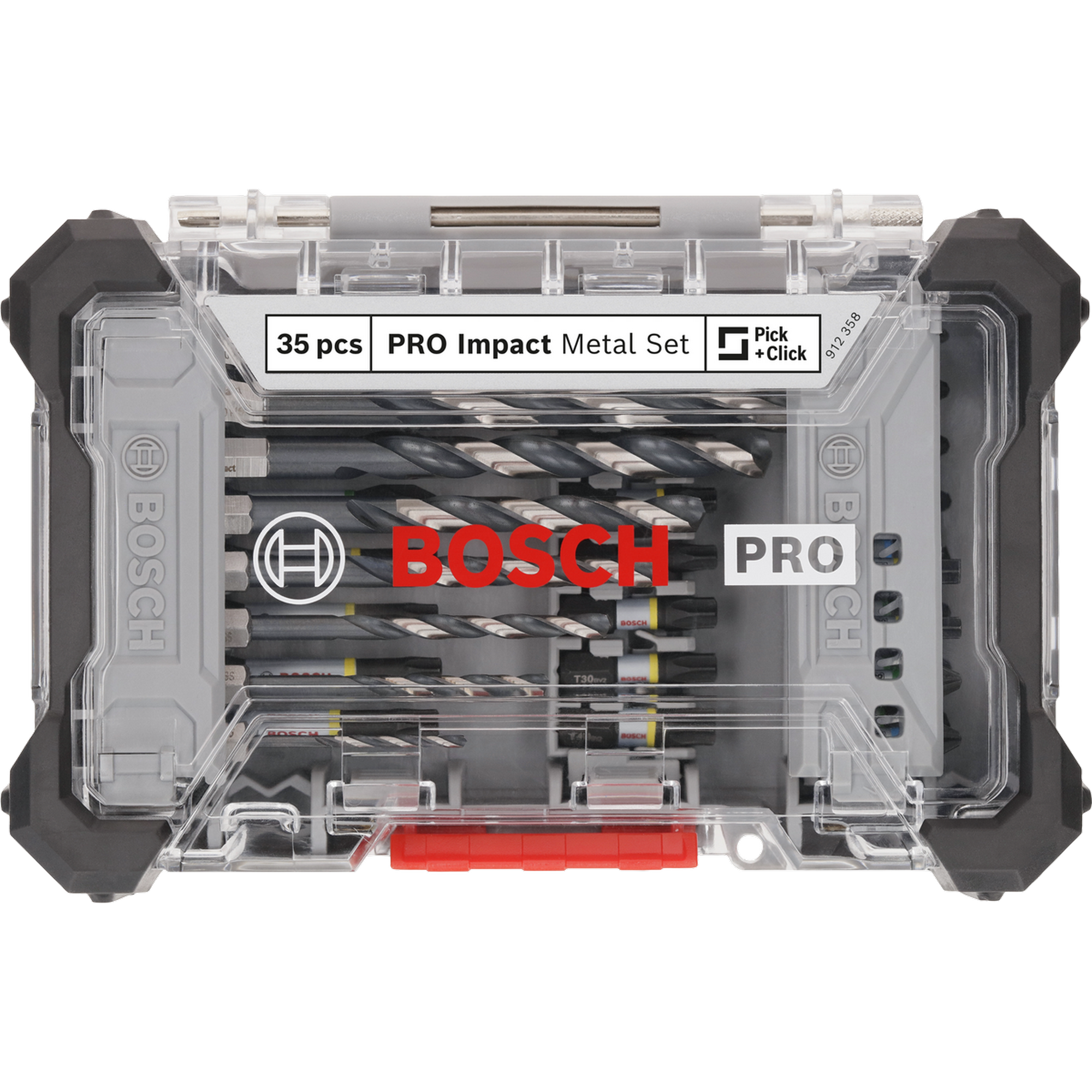 Schrauberbits und Metallbohrer-Set 'Pro Impact Metal' 35-teilig