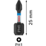 Schrauberbit 'Pro Impact PH1' 25 mm, 2-teilig