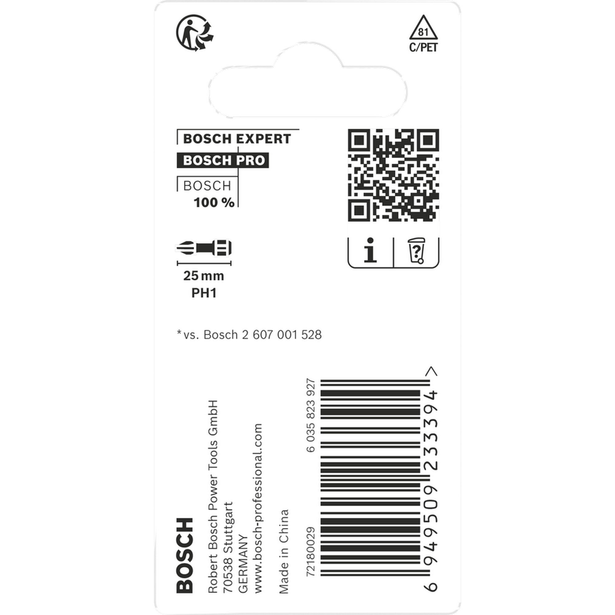 Schrauberbit 'Pro Impact PH1' 25 mm, 2-teilig