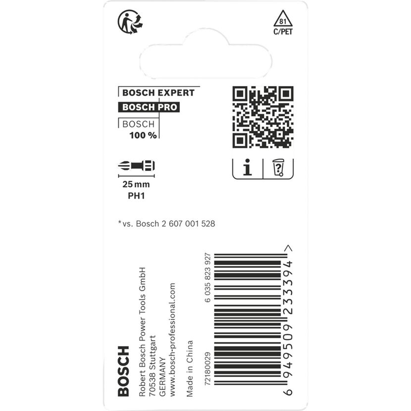 Schrauberbit 'Pro Impact PH1' 25 mm, 2-teilig