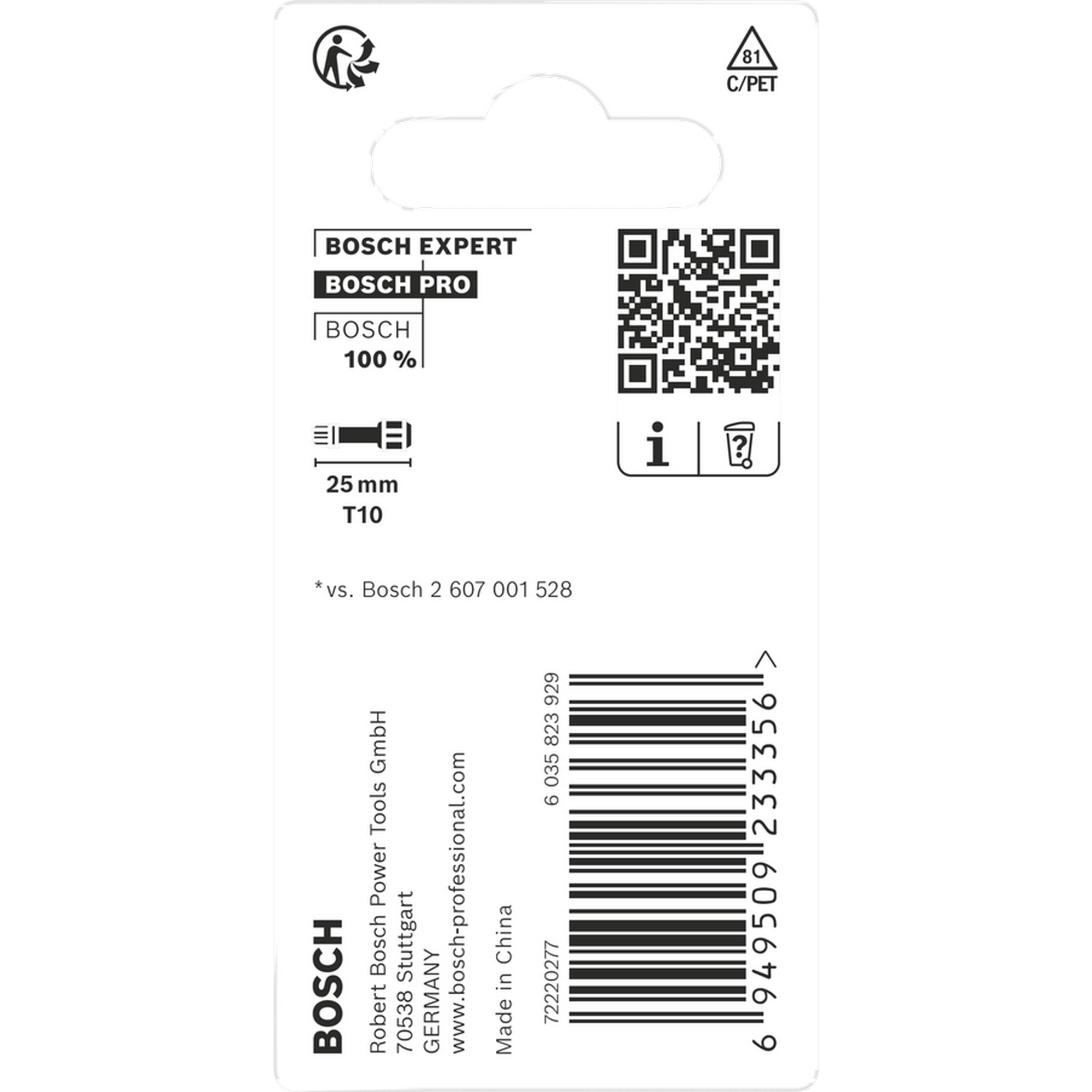 Schrauberbit 'Pro Torx Impact' T10, 25 mm 2-teilig