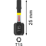 Schrauberbit 'Pro Torx Impact' T15, 25 mm 2-teilig