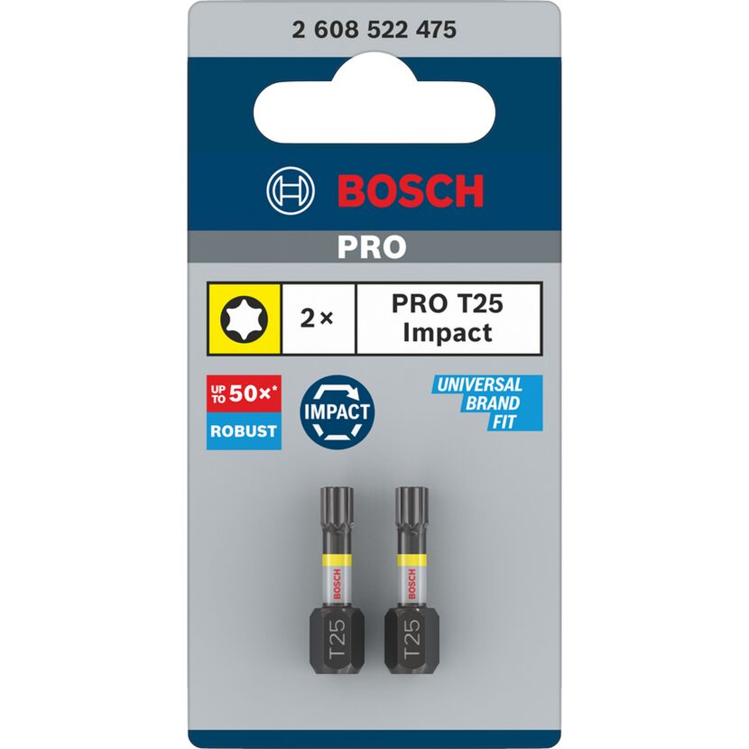Schrauberbit 'Pro Torx Impact' T25, 25 mm 2-teilig