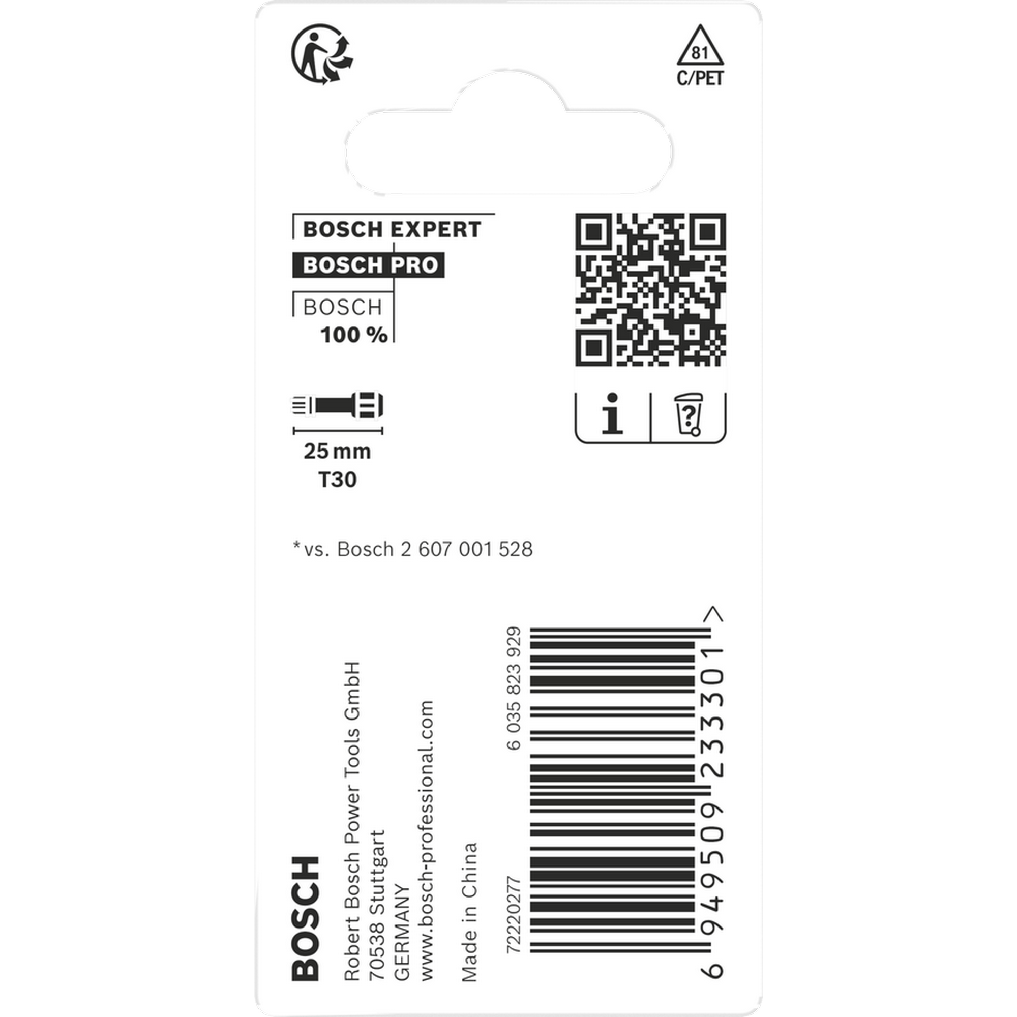 Schrauberbit 'Pro Torx Impact' T30, 25 mm 2-teilig