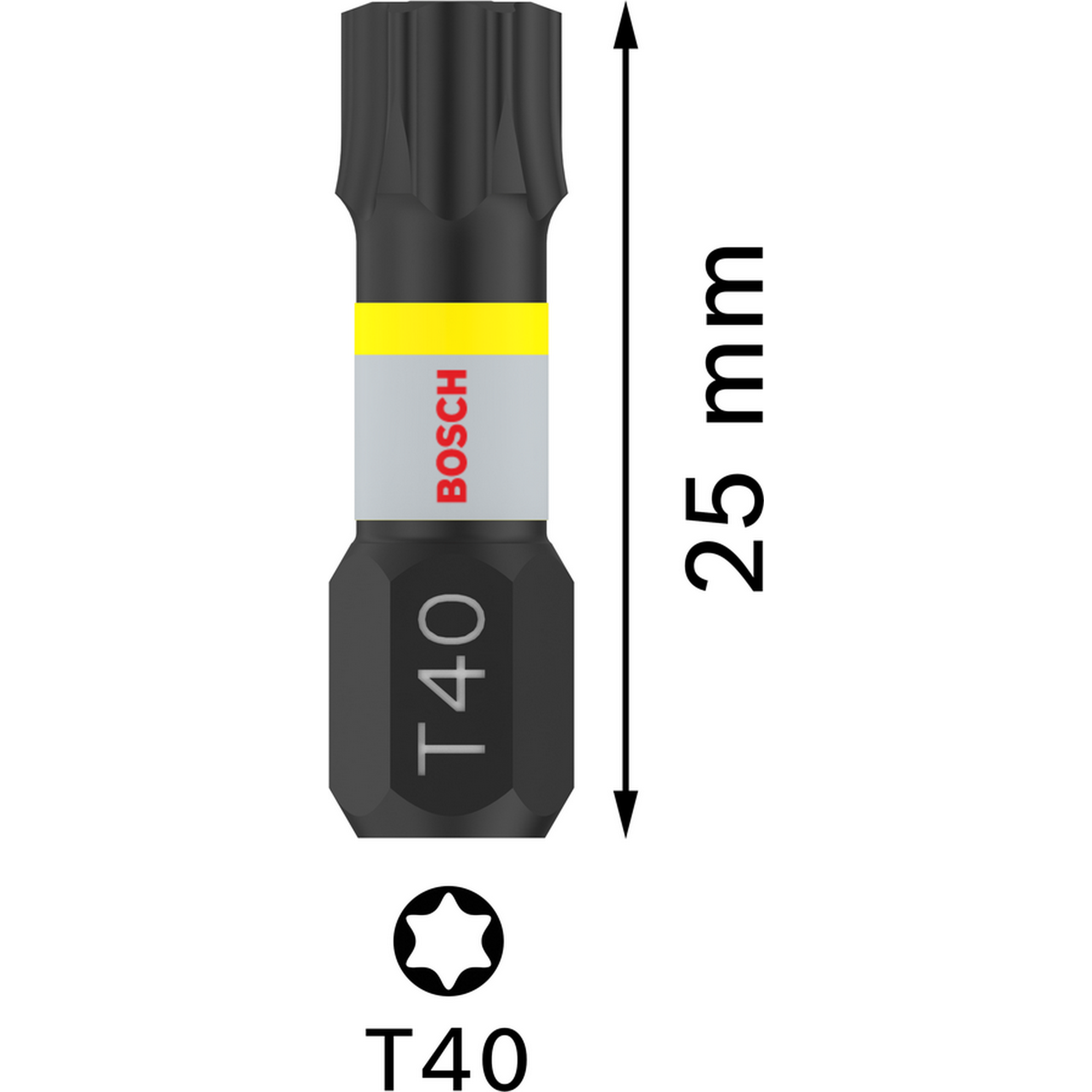 Schrauberbit 'Pro Torx Impact' T40, 25 mm 2-teilig