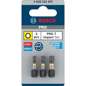 Schrauberbit-Set 'Pro T Impact' T20/T25/T30 x 25 mm, 3-teilig