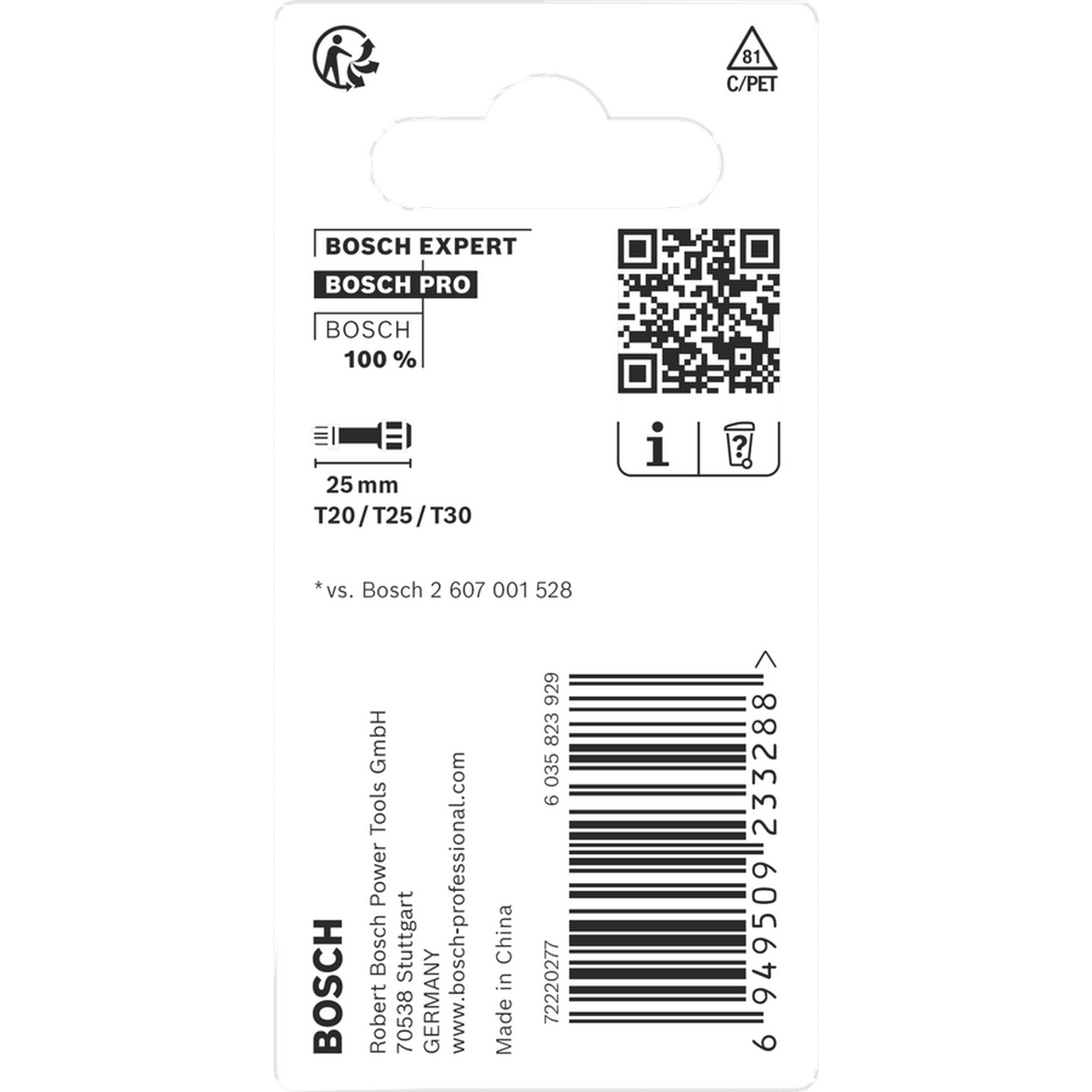 Schrauberbit-Set 'Pro T Impact' T20/T25/T30 x 25 mm, 3-teilig