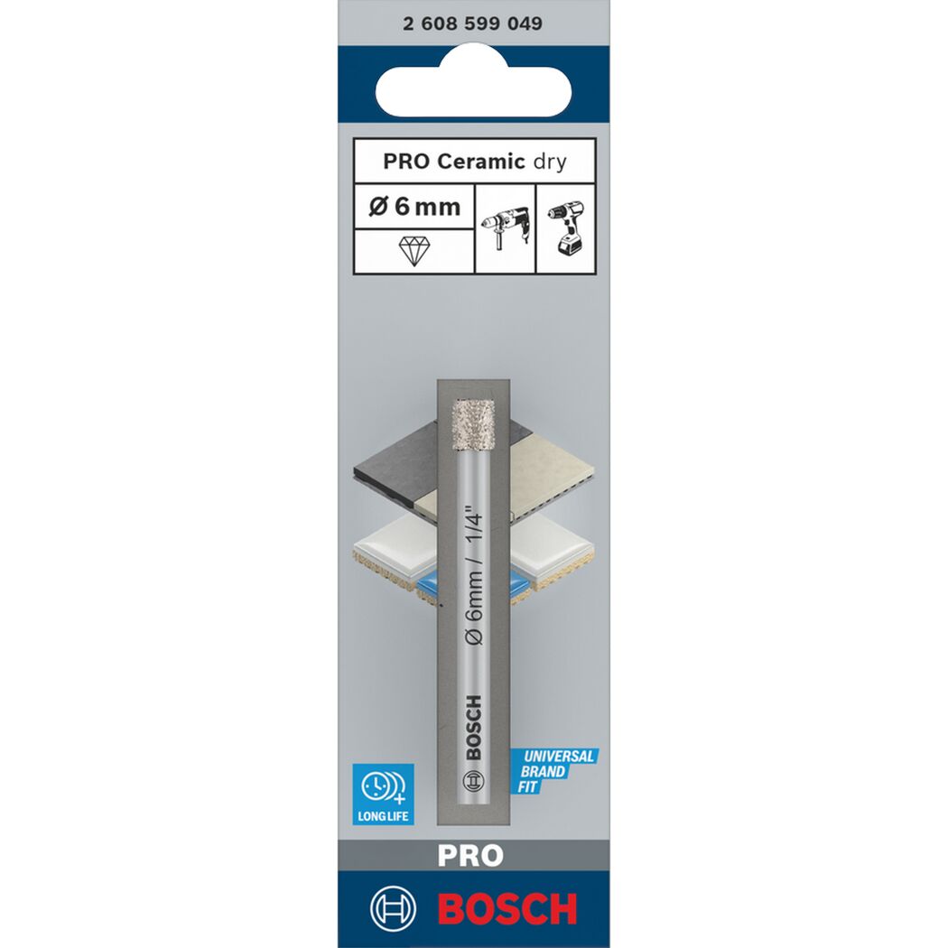Bohrer 'PRO Ceramic dry' 6 x 66 mm