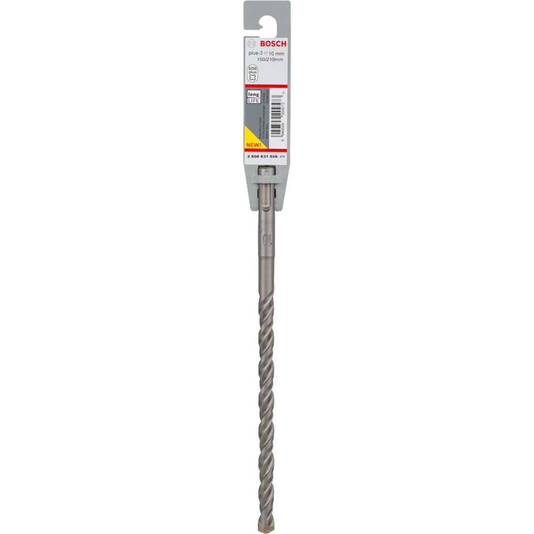 Hammerbohrer 'SDS Plus-3' Ø 10 x 150 x 210 mm
