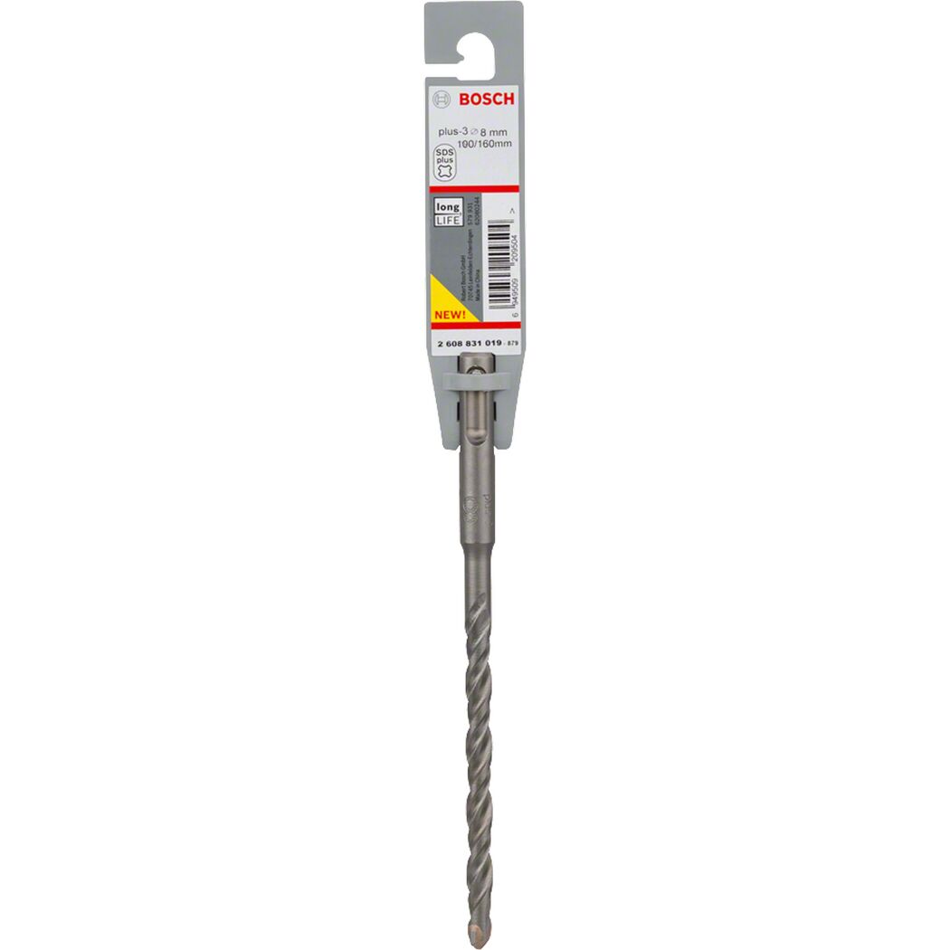 Hammerbohrer 'SDS Plus-3' Ø 8 x 100 x 160 mm