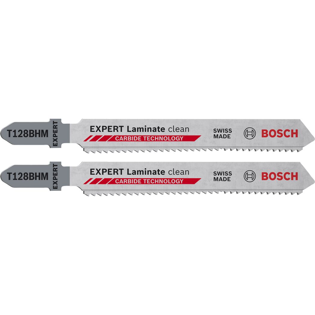 Stichsägeblatt 'Expert Laminate Clean T128BHM' 92 mm, 2 Stück