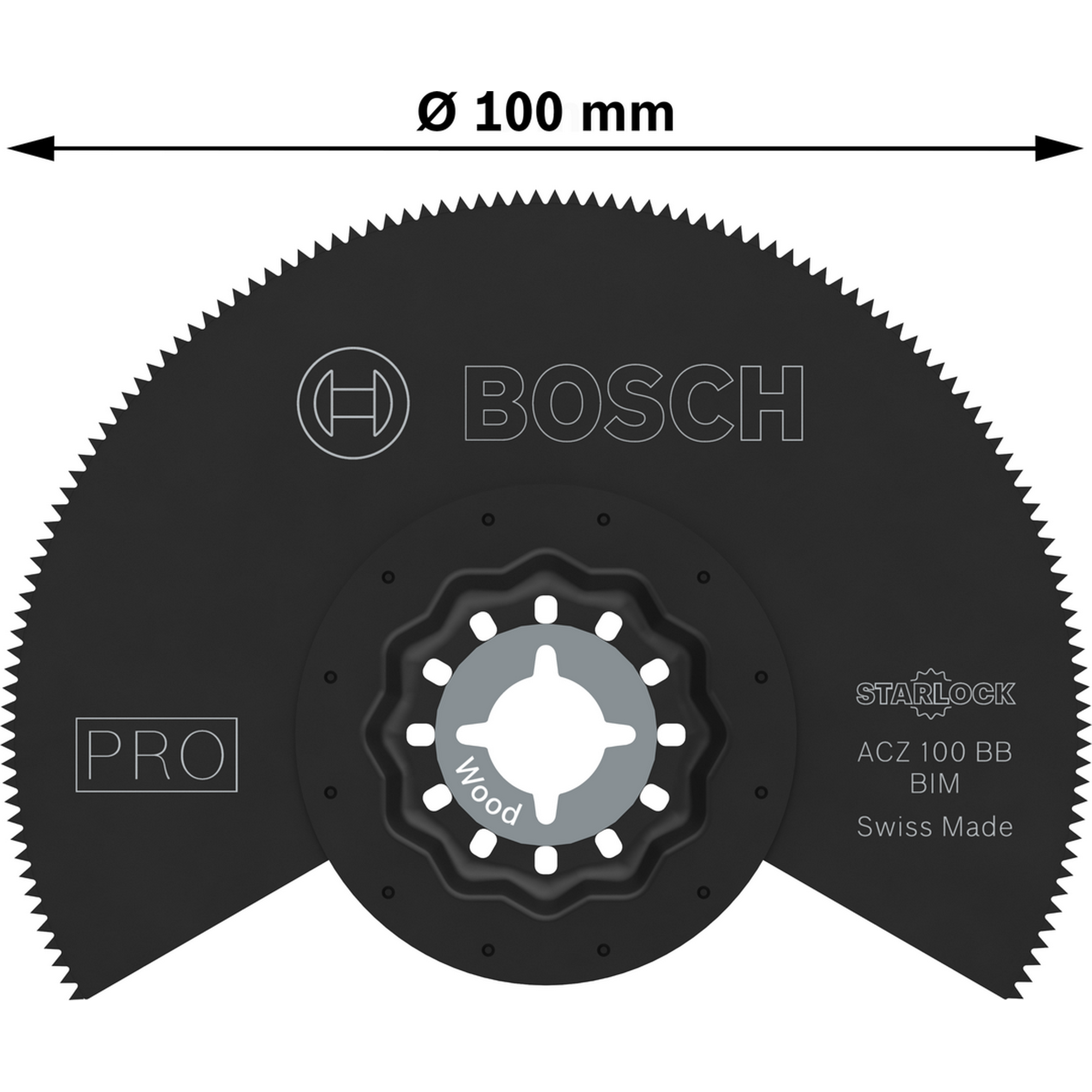 Sägeblatt für Multifunktionswerkzeuge 'PRO ACZ 100 BB' 100 mm