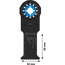 Sägeblatt für Multifunktionswerkzeuge 'PRO AIZ 32 AIB' 32 x 50 mm