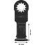 Sägeblatt für Multifunktionswerkzeuge 'PRO AIZ 32 APIB' 32 x 50 mm