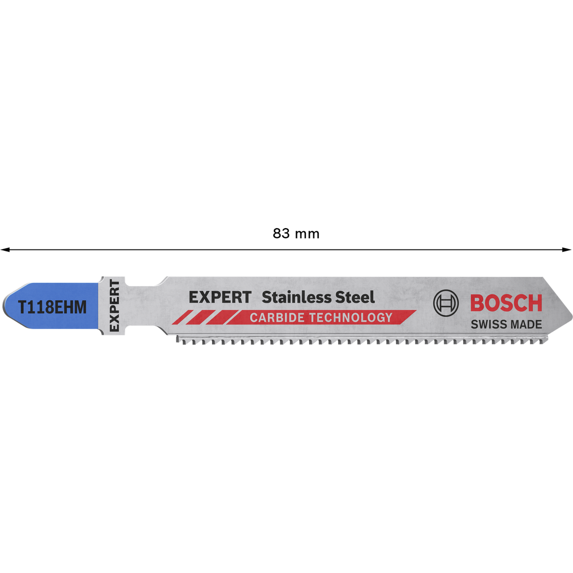 Stichsägeblatt 'Expert Stainless Steel T118 EHM' 3 Stück