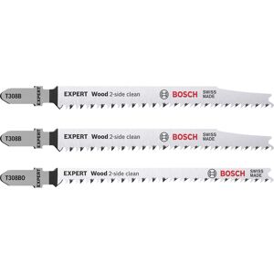 Stichsägeblatt-Set 'Expert Wood 2-side clean T308B/BO' 3-teilig