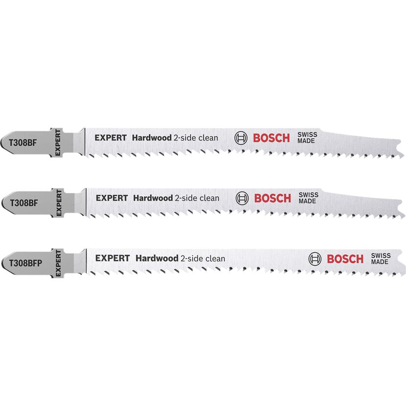 Stichsägeblatt-Set 'Expert Hardwood 2-side clean T308BF/BFP' 2-teilig