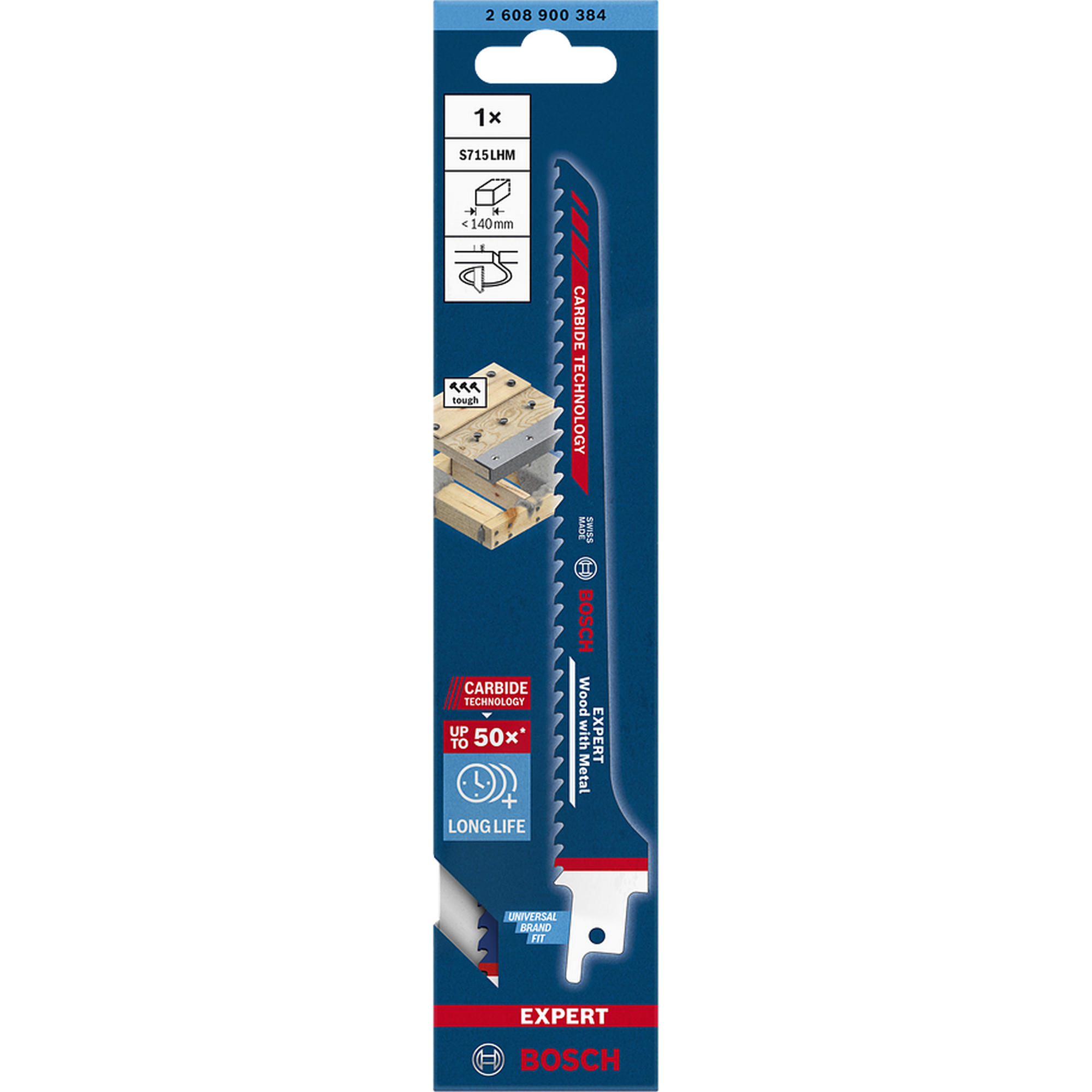 Säbelsägeblatt 'Expert Wood with Metal S715 LHM' 190 mm