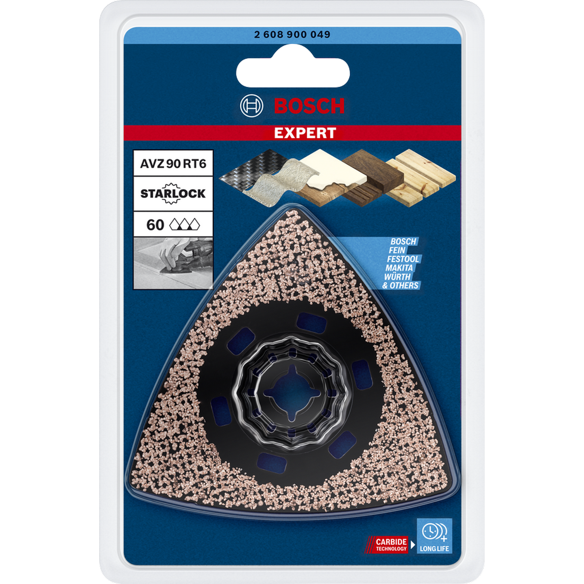 Blatt für Multifunktionswerkzeuge 'EXPERT Sanding Plate AVZ 90 RT6' Ø 90 mm