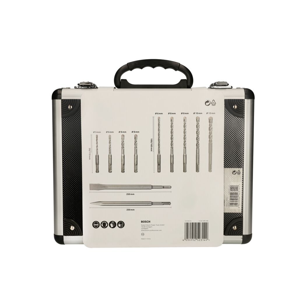 Meißel- und Hammerbohrer-Set 'SDS plus 3' Ø 5-12 mm 11-teilig