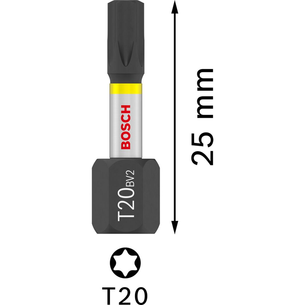 Bit-Set 'Pro T Impact' T20 x 25 mm 25 Stück