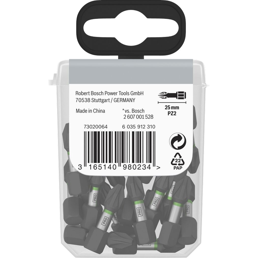 Bit-Set 'Pro PZ Impact' PZ2 x 25 mm 25 Stück