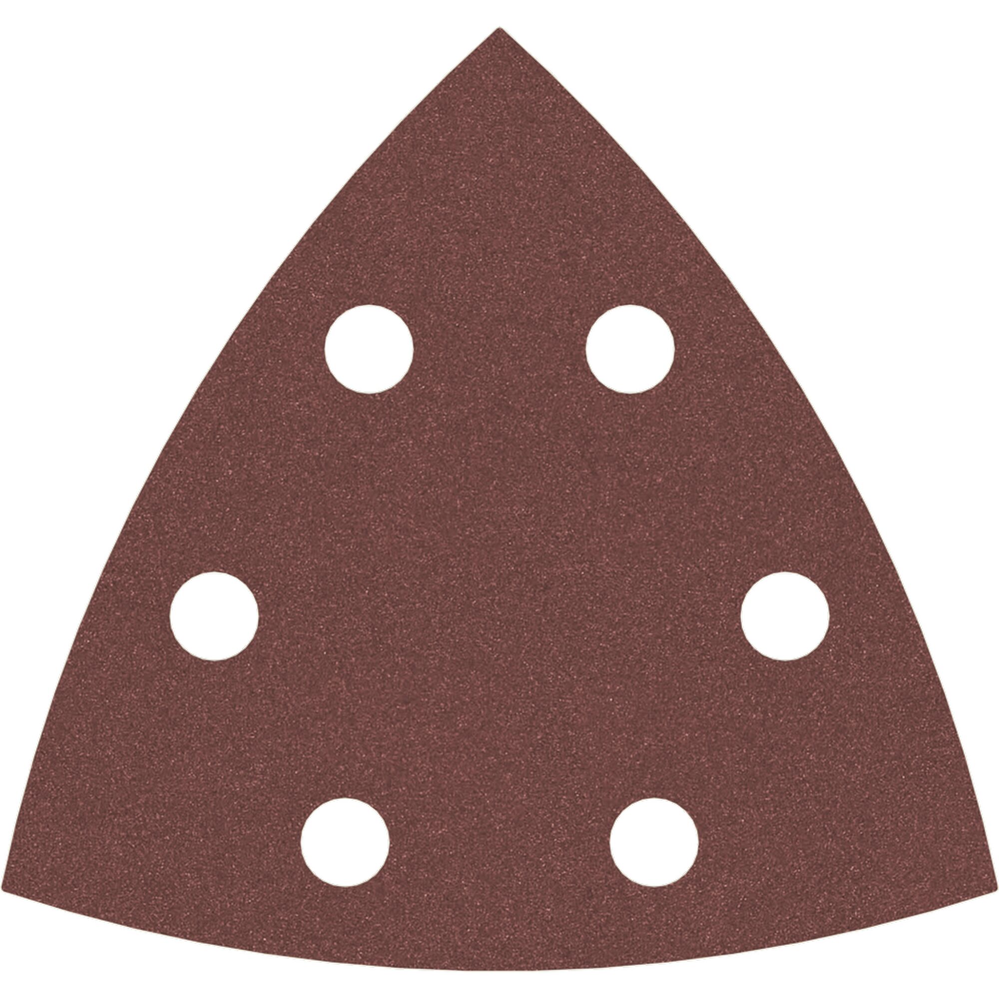 Dreiecksförmiges Schleifpapier mit Löchern