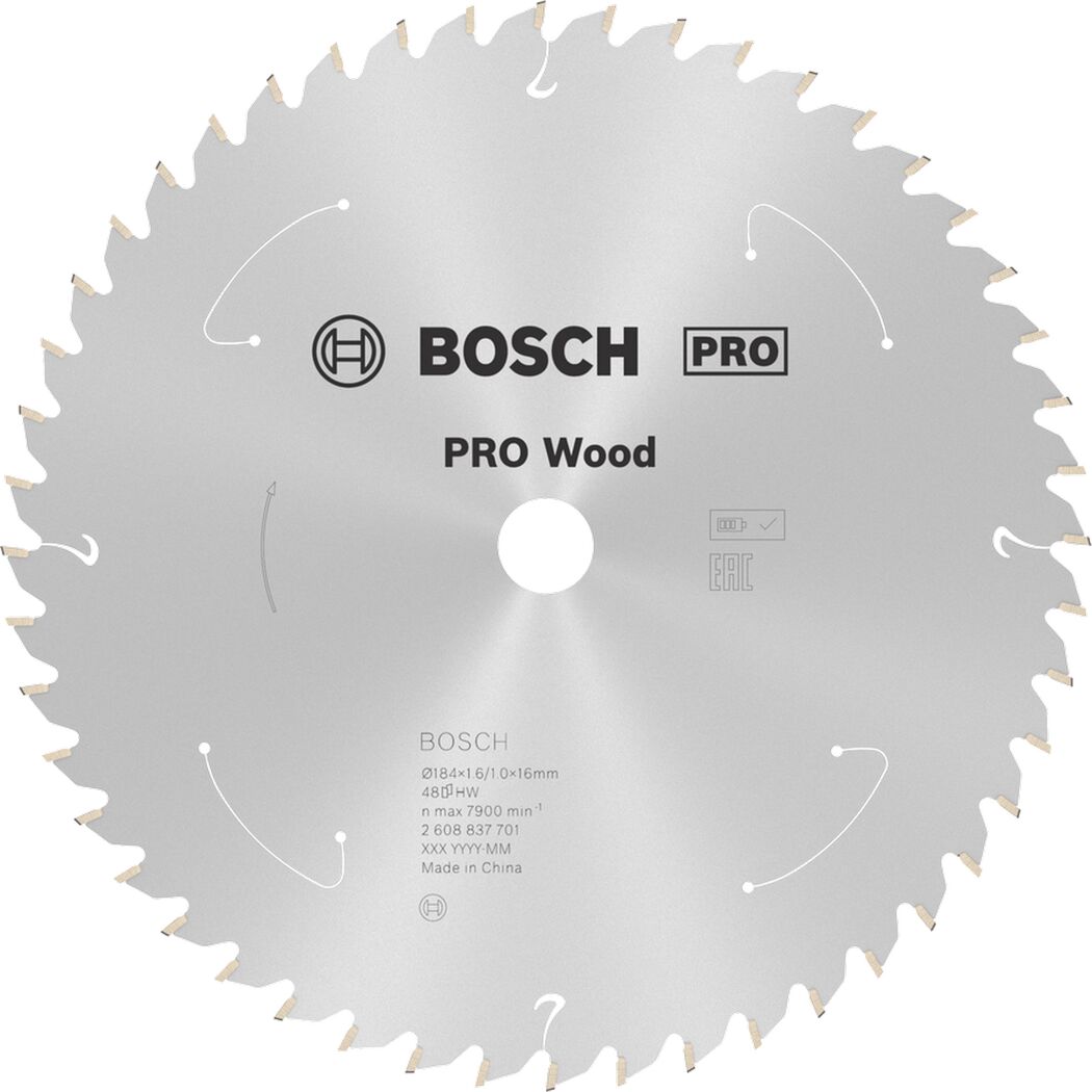 Kreissägeblatt 'Pro Wood cordless' Ø 184 mm, 48 Zähne