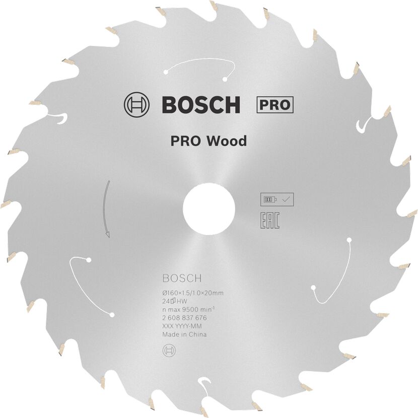 Kreissägeblatt 'Pro Wood cordless' Ø 160 mm, 24 Zähne