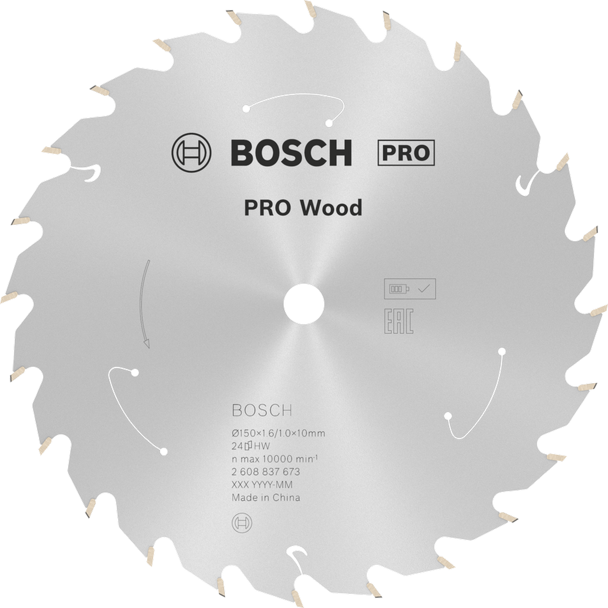 Kreissägeblatt 'Pro Wood cordless' Ø 150 mm, 24 Zähne