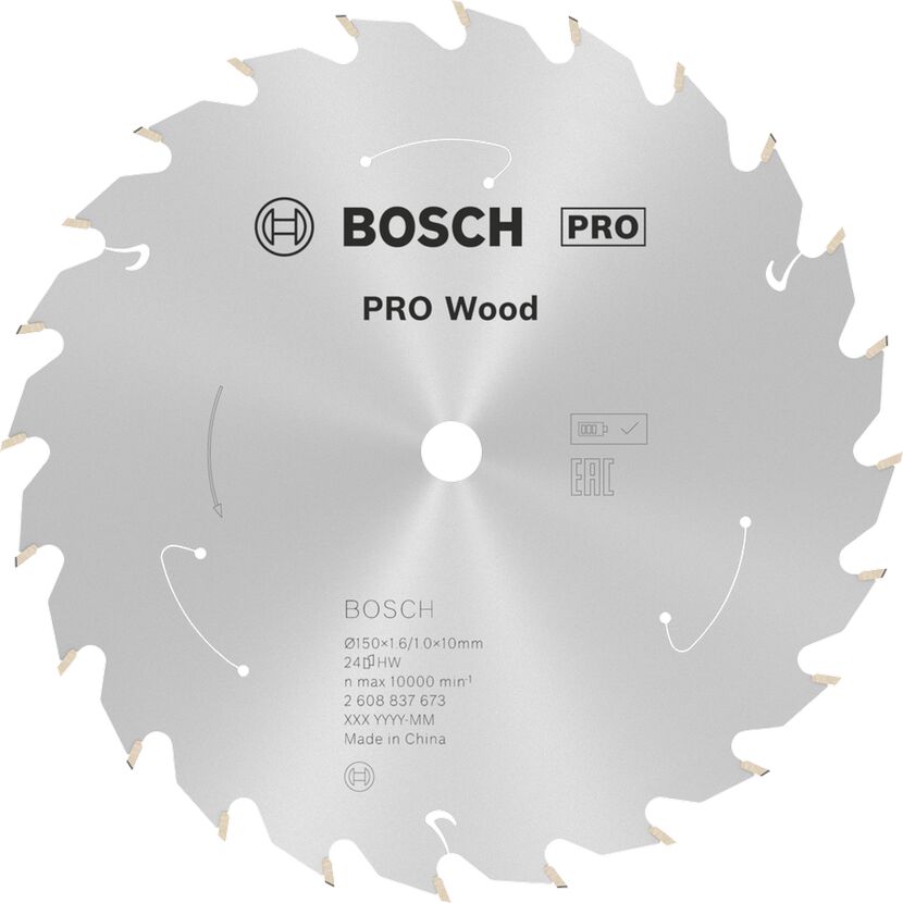 Kreissägeblatt 'Pro Wood cordless' Ø 150 mm, 24 Zähne