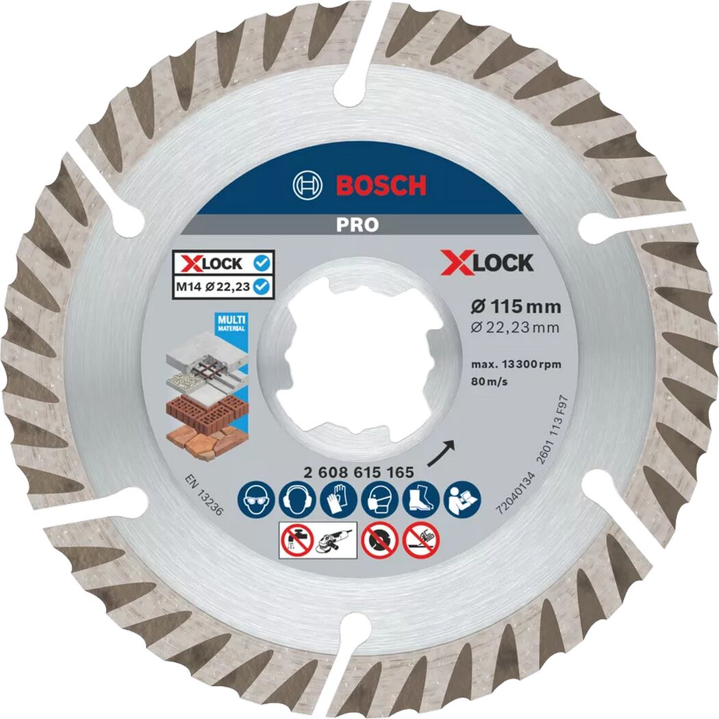 Diamanttrennscheibe 'PRO Multi Material X-Lock' Ø 115 mm