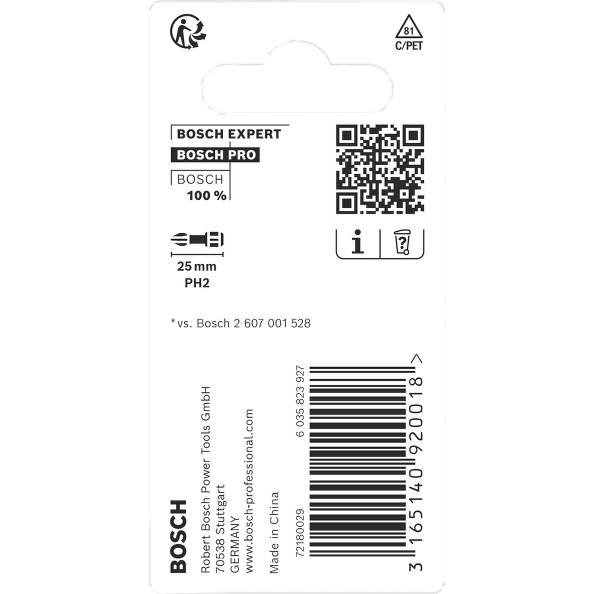 Schrauberbit 'Pro Impact PH2' 25 mm, 2-teilig