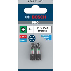 Schrauberbit 'Pro Pozidriv Impact' PZ2, 25 mm 2-teilig