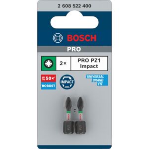Schrauberbit 'Pro Pozidriv Impact' PZ1, 25 mm 2-teilig