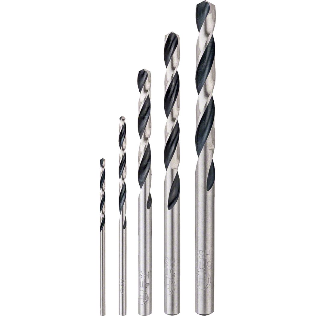 HSS-Spiralbohrer-Set 'PointTeQ' Ø 2-6 mm 5-teilig