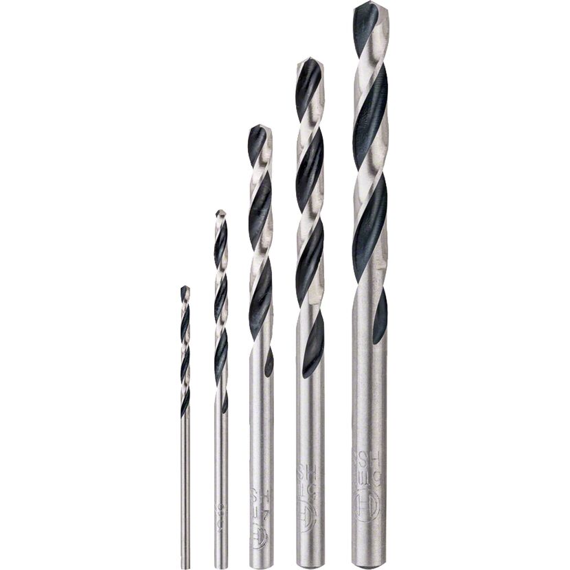 HSS-Spiralbohrer-Set 'PointTeQ' Ø 2-6 mm 5-teilig