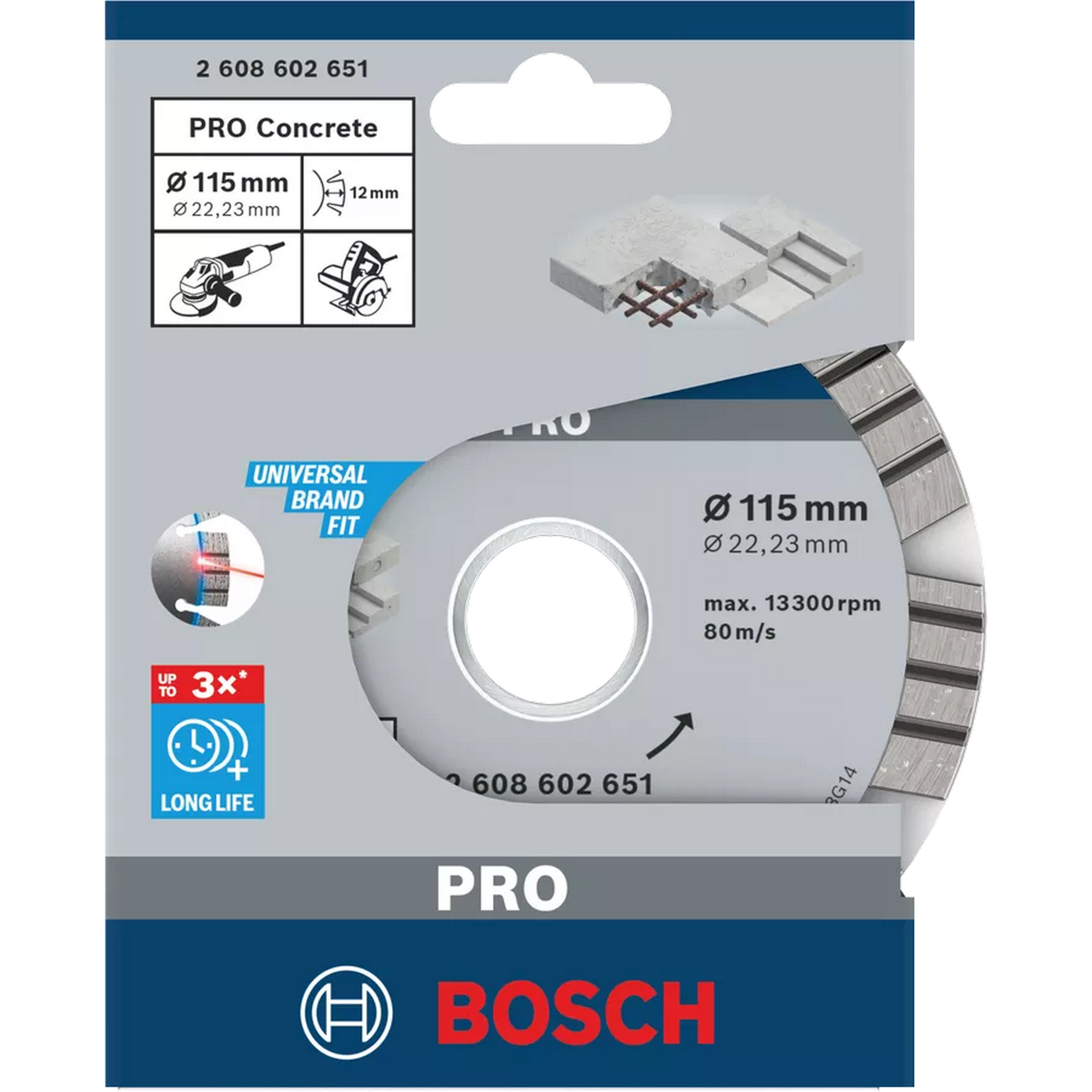 Diamanttrennscheibe 'PRO Concrete' Ø 115 mm