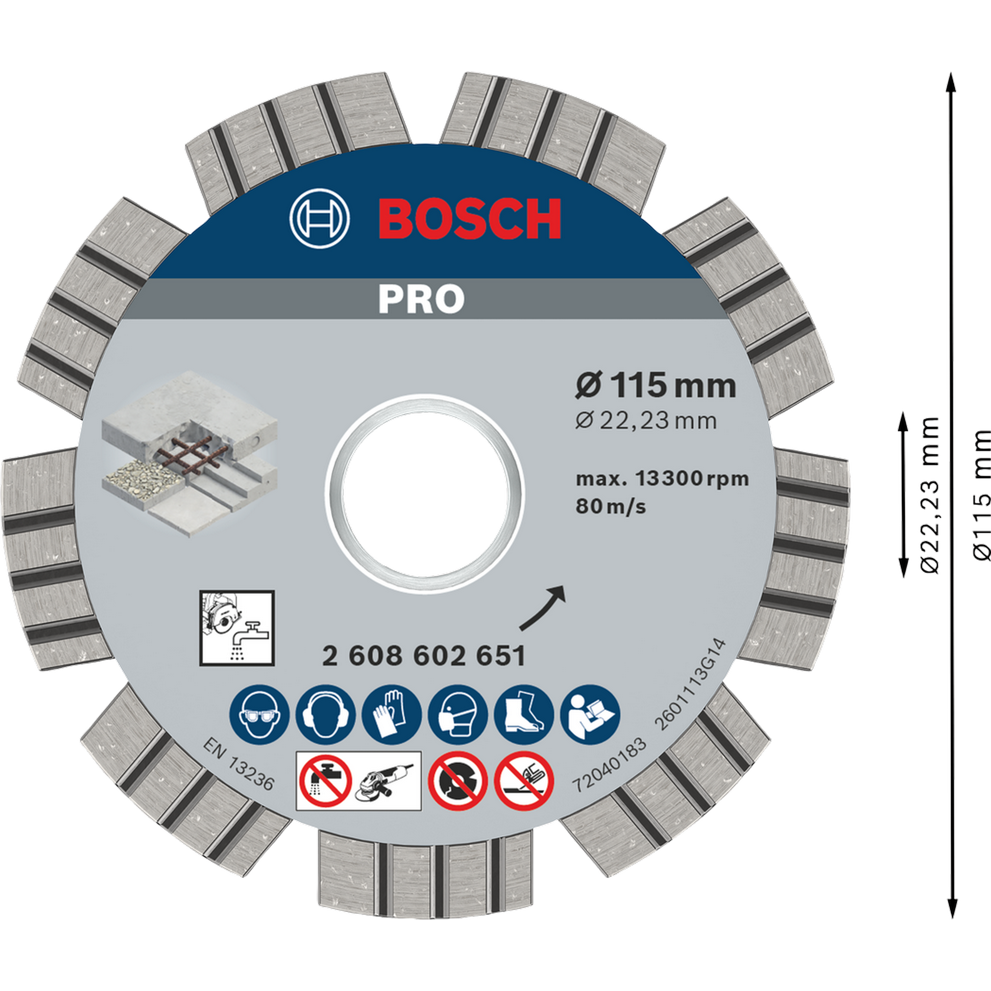 Diamanttrennscheibe 'PRO Multi Material' Ø 125 mm