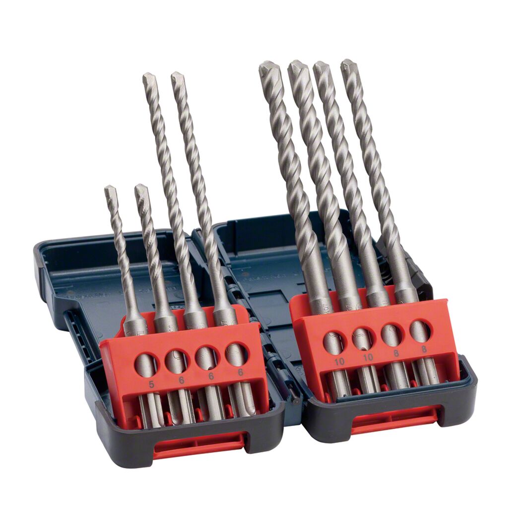 Hammerbohrer-Set 'SDS Plus-3' Ø 5-10 x 100 x 160 mm 8-teilig